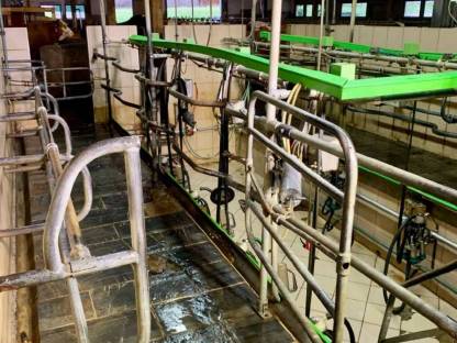 Bild 5:Westfalia Melkstand 2x4 Fischgräten mit Milchmengenmessung