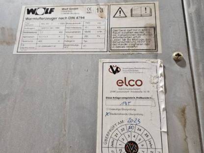 Bild 4:Warmluftheizung Wolf Warmlufterzeuger