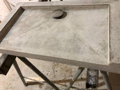 Bild 6:Betonwaschbecken