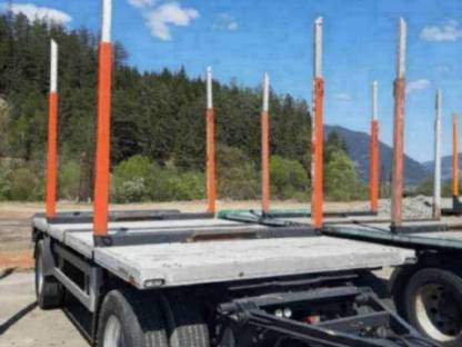Gsodam LKW Holzanhänger 2-Achs mit Plateau Rungenanhänger