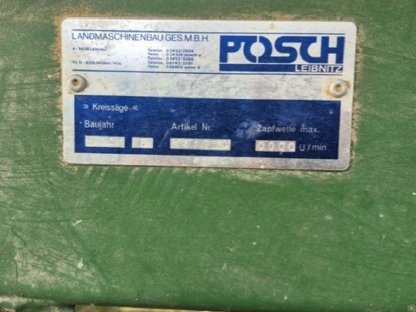 Bild 2:Robuste Posch Rolltisch Kreissäge M1103D zu verkaufen