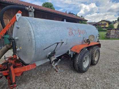 Bild 4:Güllefass Huber 6.500 l (Tandemachse - Vakuumfass)