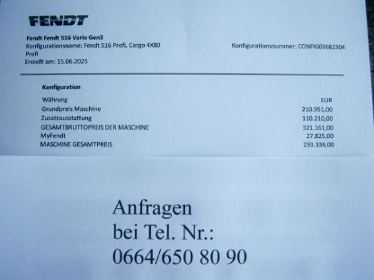 Bild 9:FENDT 516 Vario Profi Vollausstattung 30 Bstd.