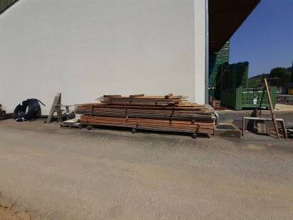 Bild 3:Rauschalung - Bretter