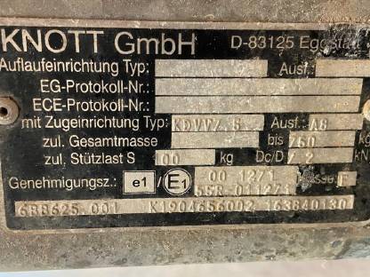 Bild 5:Anhänger Fahrgestell Notstrom Kompressor Atlas Copco