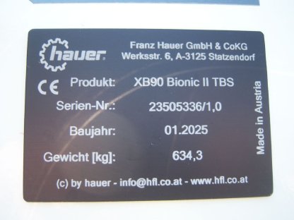 Bild 6:STEYR 9094 A mit HAUER XB 90 Topzustand