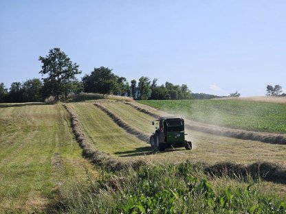 Bild 9:Heu Rundballen Rotklee- und Wiesenheu