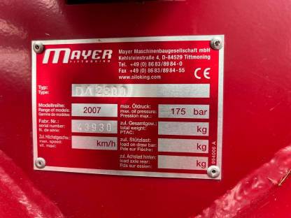 Bild 5:Mayer Silokamm DA 2300