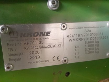 Bild 2:Krone Comprima CV 150 XC