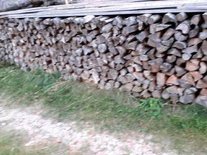 Bild 3:Brennholz weich - gespalten