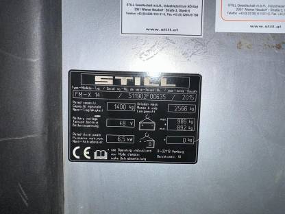 Bild 5:Still FM-X14 Schubmaststapler