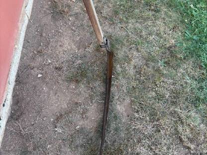 Bild 2:Sense aus Holzgestell