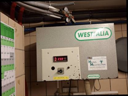 Bild 2:Melkanlage, Milchkühlung