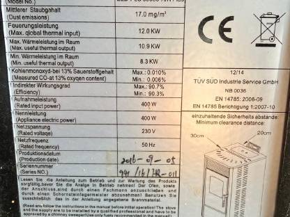 Bild 6:Pellet-Ofen Nemaxx P12
