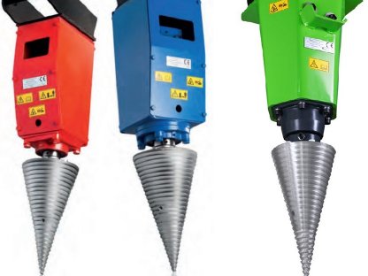 Bild 5:Kegelspalter mit Konsole für Rückewagen 500-800-1.100 cm