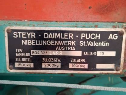 Bild 6:Ladewagen Steyr Hamster 801