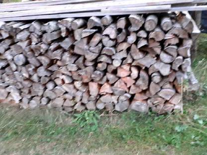 Bild 2:Brennholz weich - gespalten