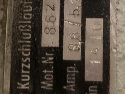 Bild 2:Melkmaschine/Vakuumpumpe Westfalia