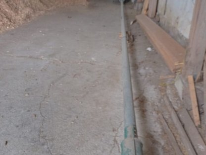 Bild 4:Getreidereiniger, Körnerschnecken