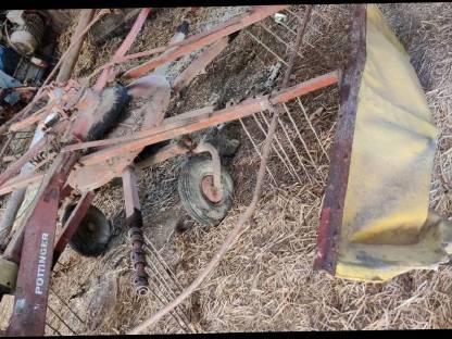 Bild 4:Kreiselschwader Pöttinger 321, Kreiselheuer Deutz Fahr