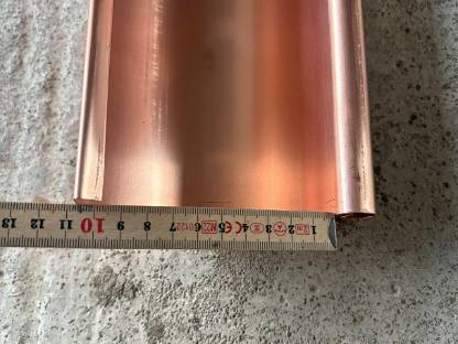 Bild 4:Kupferdachrinne