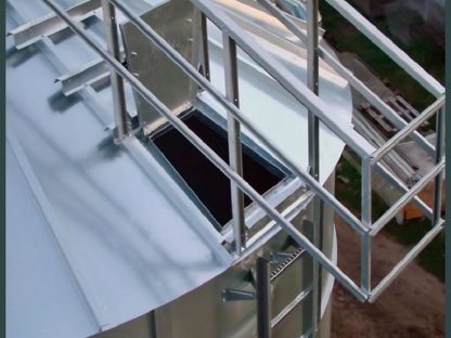 Bild 6:Trichtersilo, Flachbodensilo, Körnerschnecken, Belüftung