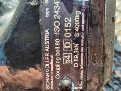 Bild 3:Anhängerkupplung Scharmüller Kugelkopf K80