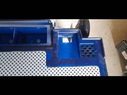 Bild 3:Schreibtisch blau und grau