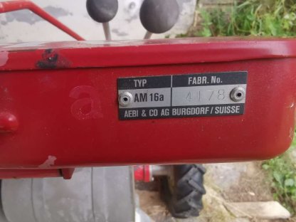 Bild 3:Balkenmäher, Motormäher AEBI AM 16a