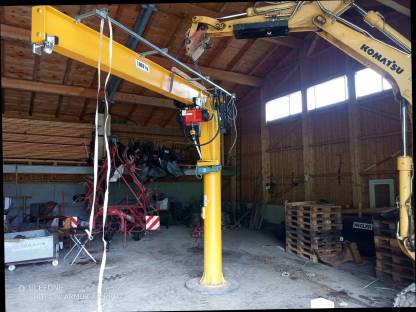 Bild 3:Säulenkran abzugeben