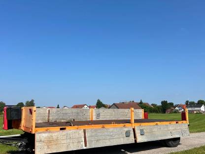 Tieflader, Ballenwagen, Plattformanhänger, Baustoffanhänger