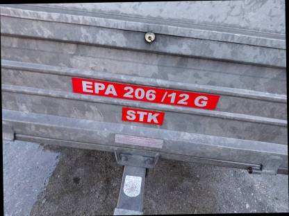 Bild 6:Pongratz EPA 206/12 G Einachsanhänger