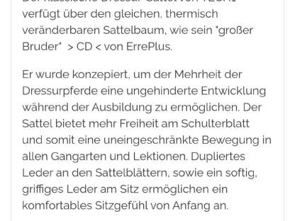 Bild 6:Erreplus Tech 1 Dressursattel