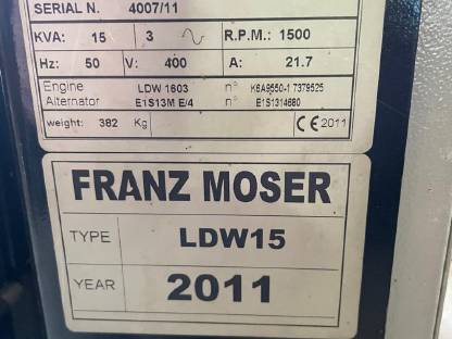 Bild 6:Stromaggregat 15 KVA