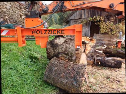 Bild 5:Holzspalter für Bagger