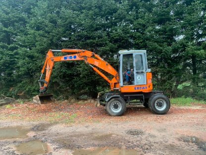Mobilbagger Fiat Hitachi 8 t original 1.600 Bstd.