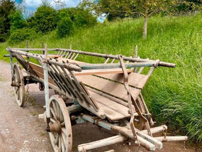 Bild 2:Leiterwagen, Heuwagen, Pferdefuhrwerk