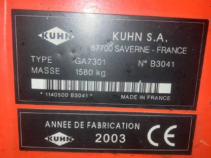 Bild 7:Kuhn GA 7301 Schwader