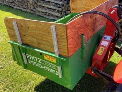 Doppelt hydraulische Kippmulde Traktor Fritz