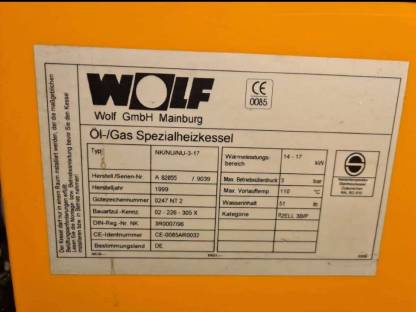 Bild 2:Wolf Öl Spezialheizkessel