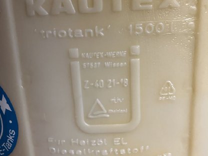 Heizöltank, 1.500 l