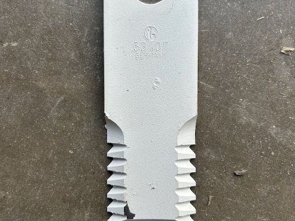 Häckslermesser gezackt von Raspe