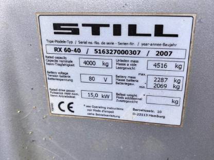 Bild 5:Still Gabelstapler RX 60-40