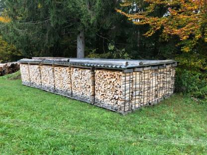 Scheitholz Lagerboxen zerlegbar