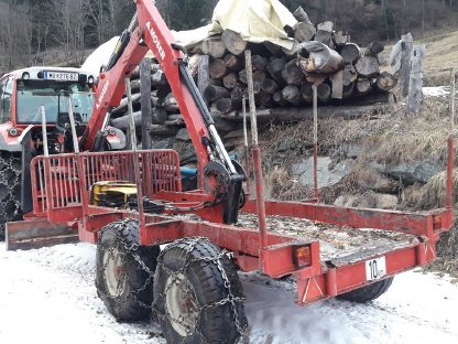 Rungenwagen, Rückewagen, Forstanhänger
