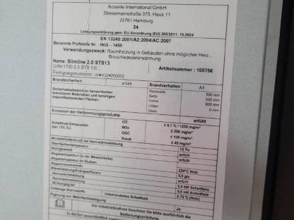 Bild 6:Accente Kaminofen »Slimline« in Sandstein