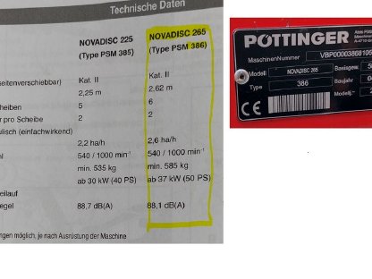 Bild 9:NOVADISC 265, Type PSM 386, BJ 2008