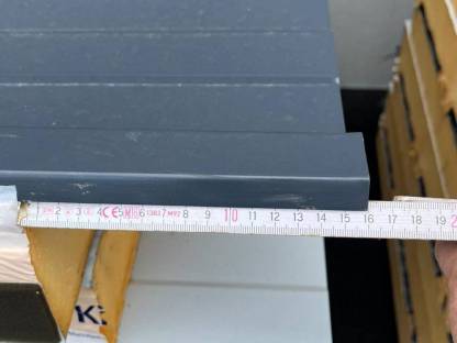 Bild 5:Dachpaneele 80 mm 29 Stk. à 323 cm lang