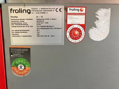 Bild 5:Fröling T4 Hackgutheizung 75 kW