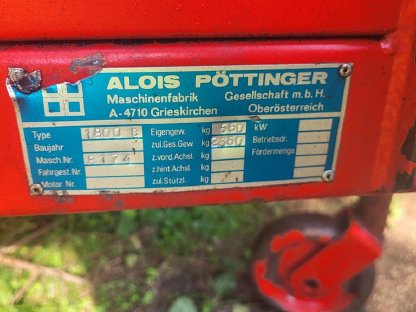 Verkaufe Pöttinger Miststreuer 1800 B